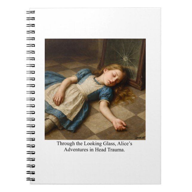 Alice’s Adventures in Head Trauma  Notebook (Front)