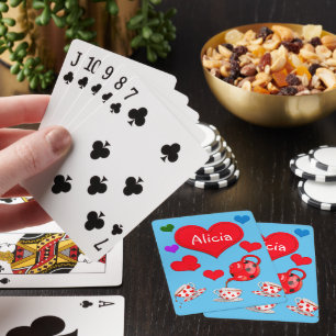 Alice’s Tea Party Personalized  Playing Cards