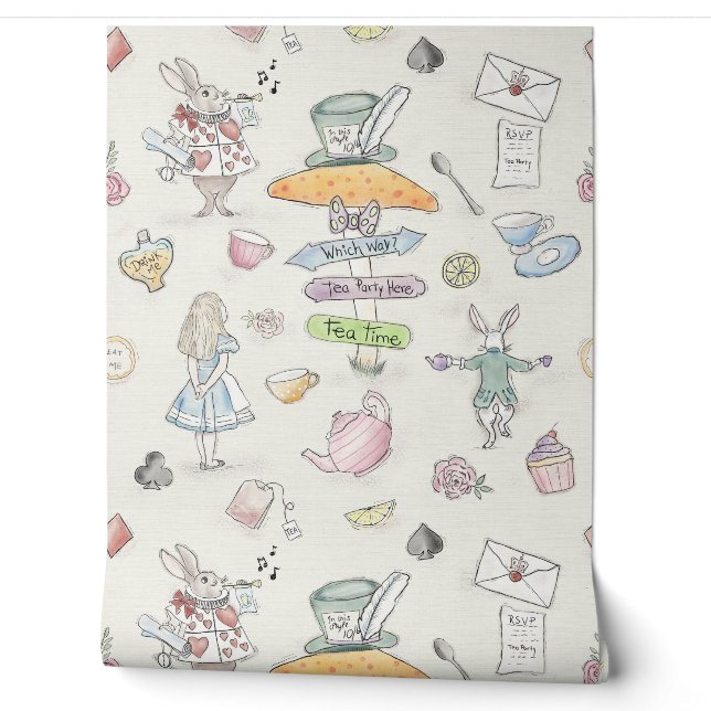 Alice’s Tea Party  Wallpaper (Unrolling)