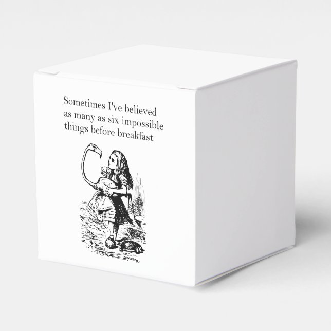 Alice, Six Impossible Things Favor Box (Front Side)