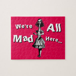 Alice Stretched in Wonderland Jigsaw Puzzle