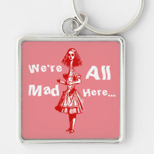 Alice Stretched in Wonderland Keychain