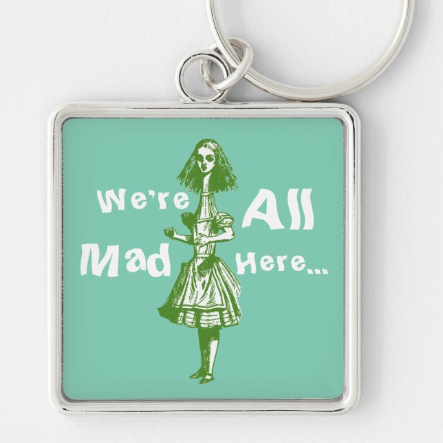 Alice Stretched in Wonderland Keychain (Front)