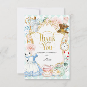 Alice tea party merveilleux, anniversaire merci vo