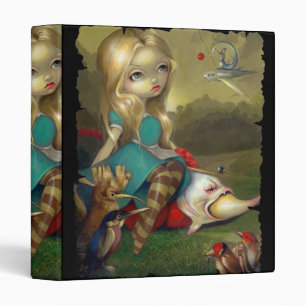 Alice & the Bosch Birds BINDER in wonderland goth