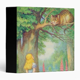 Alice & the Cheshire Cat in Full Colour Binder