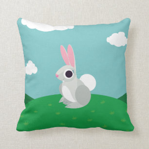 Alice the Rabbit Throw Pillow
