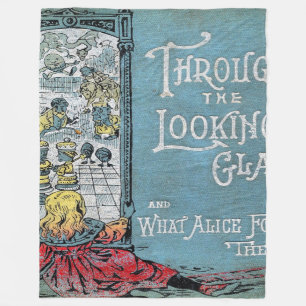 Alice Through The Looking Glass Fleece Blanket