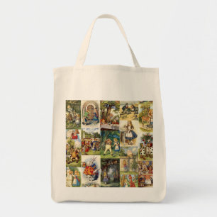 Alice Through the Looking Glass Grocery Tote Bag