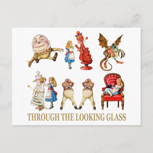 Alice Through the Looking Glass Postcard (Front)