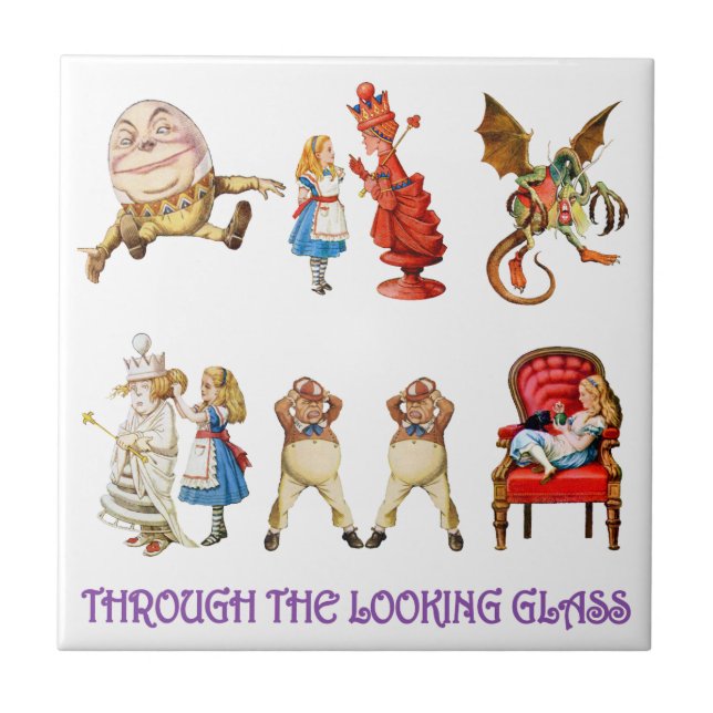 Alice Through the Looking Glass Tile (Front)