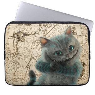 Alice Thru the Looking Glass   Cheshire Cat Grin Laptop Sleeve
