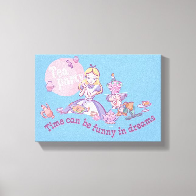 Alice | Time Can Be Funny In Dreams Canvas Print (Front)