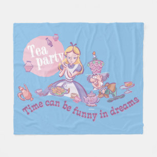 Alice   Time Can Be Funny In Dreams Fleece Blanket