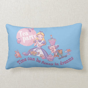 Alice   Time Can Be Funny In Dreams Lumbar Pillow