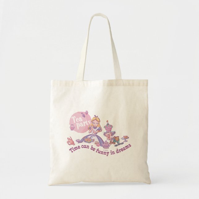 Alice | Time Can Be Funny In Dreams Tote Bag (Front)