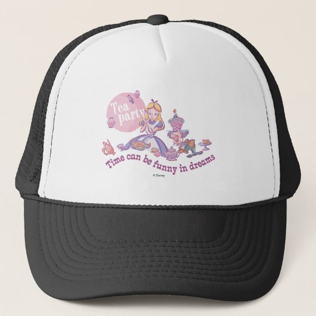 Alice | Time Can Be Funny In Dreams Trucker Hat (Front)