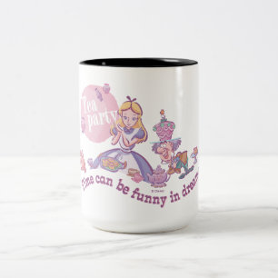 Alice   Time Can Be Funny In Dreams Two-Tone Coffee Mug