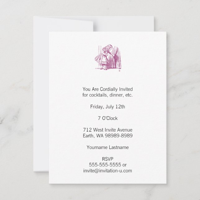 Alice Tiny Door Invitation (Front)