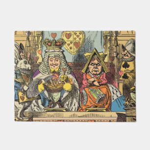Alice Trial of the Knave of Hearts Vintage  Doormat