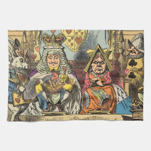 Alice Trial of the Knave of Hearts Vintage  Kitchen Towel