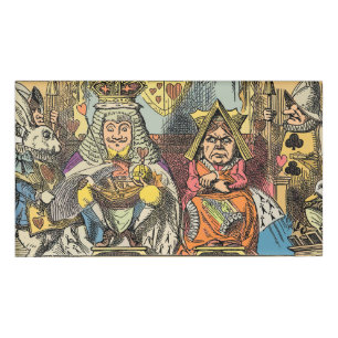 Alice Trial of the Knave of Hearts Vintage  Name Tag