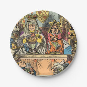 Alice Trial of the Knave of Hearts Vintage Paper Plate