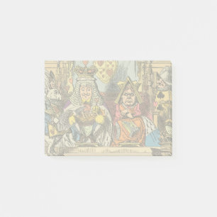 Alice Trial of the Knave of Hearts Vintage  Post-it Notes