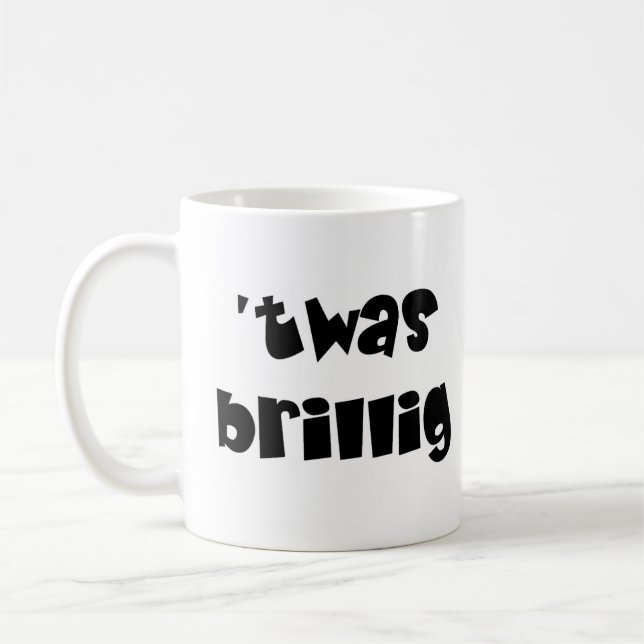 alice twas brillig coffee mug (Left)