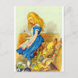 Alice Upsets the Jury Box Colour Postcard