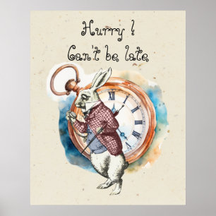 Alice - White Rabbit 1865 Poster