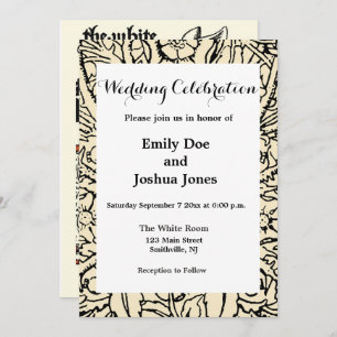 Alice White Rabbit Classic Wonderland Invitation