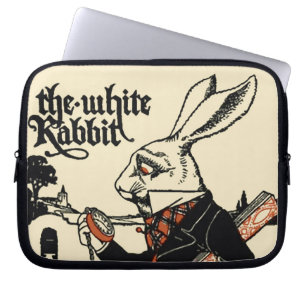 Alice White Rabbit Classic Wonderland  Laptop Sleeve