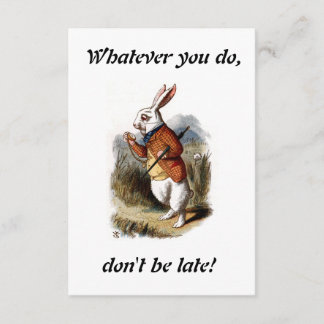 Alice - White Rabbit Invitation