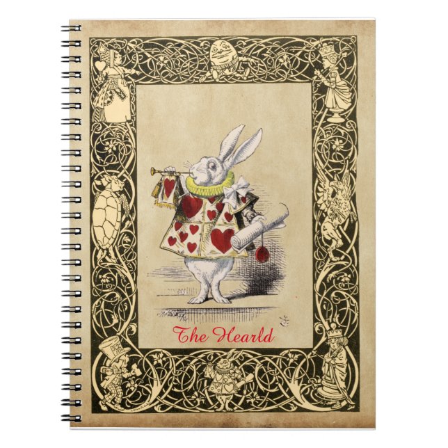 Alice - White Rabbit - The Herald 1865 Notebook (Front)