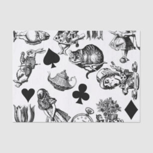 Alice White Rabbit Wonderland Classic Tissue Paper