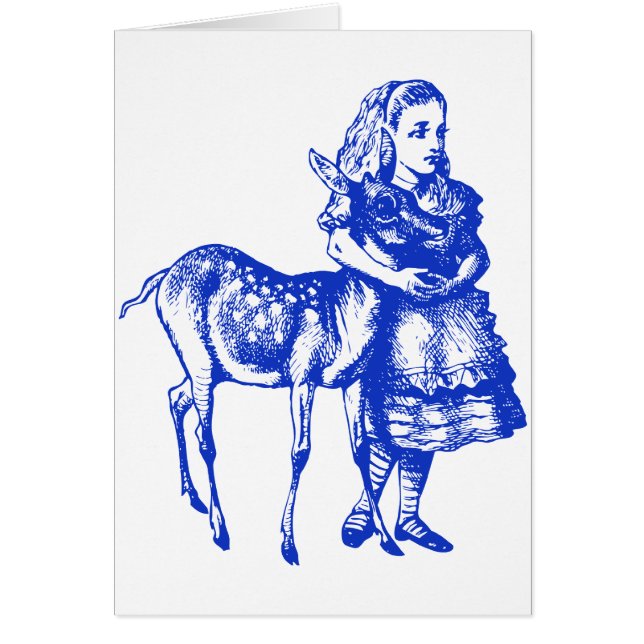 Alice with Fawn Inked Blue (Front)