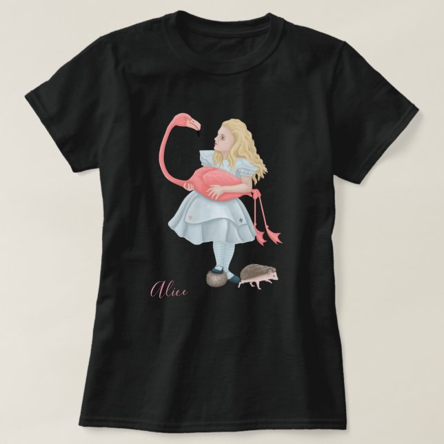Alice with Flamingo T-Shirt (Design Front)