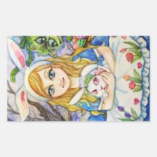 Alice with the Bunny Sticker