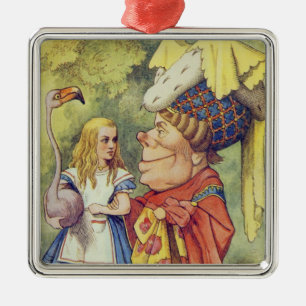 Alice with the Duchess Metal Ornament