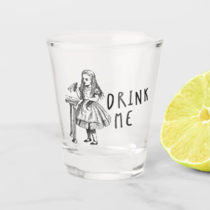 Alice Wonderland Drink Me shot glass