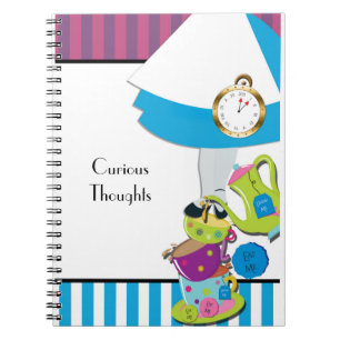 Alice Wonderland Tea Party Notebook Journal