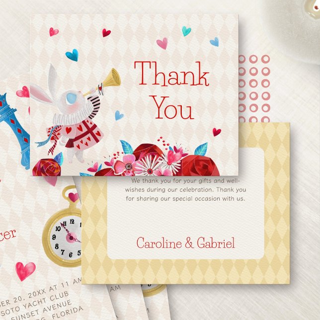 Alice Wonderland Thank You Card (Creator Uploaded)