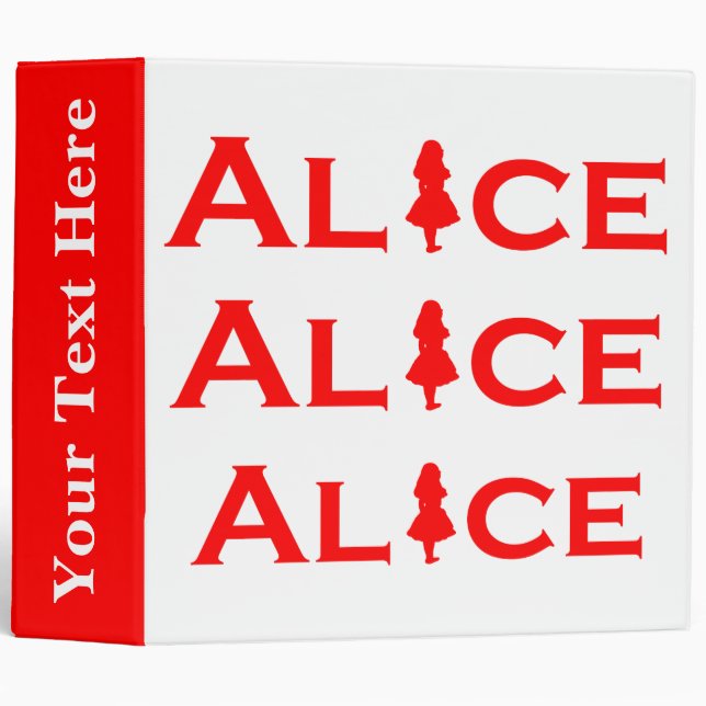 Alice Word Play in Red Binder (Front/Spine)