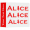 Alice Word Play in Red
