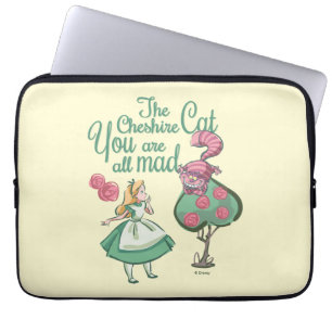 Alice   You Are All Mad Laptop Sleeve