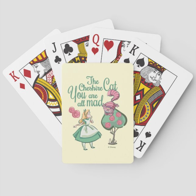 Alice | You Are All Mad Playing Cards (Back)