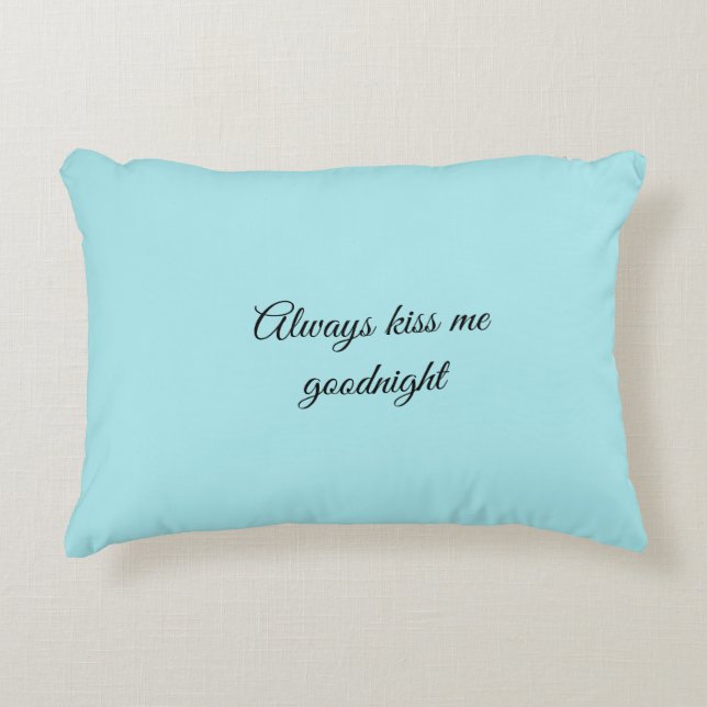 AliceBlue Solid Colour Throw Pillow (Front)
