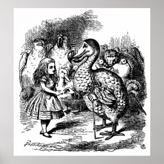 Alice's Adventures in Wonderland Illustration Poster