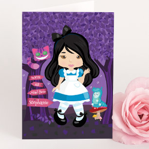 Alice's Adventures in Wonderland Personalized Card